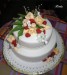 -74. Svatební dort s tulipány