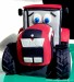 56-1. Červený traktor